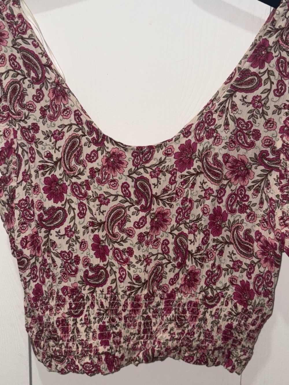 Patrons of Peace Pink Floral Paisley blouse - Picture 2 of 3